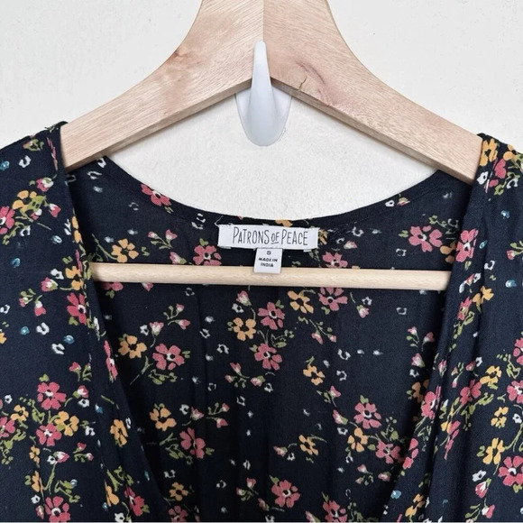 Patrons of Peace Floral Maxi Dress - Navy and Pink - Picture 9 of 13